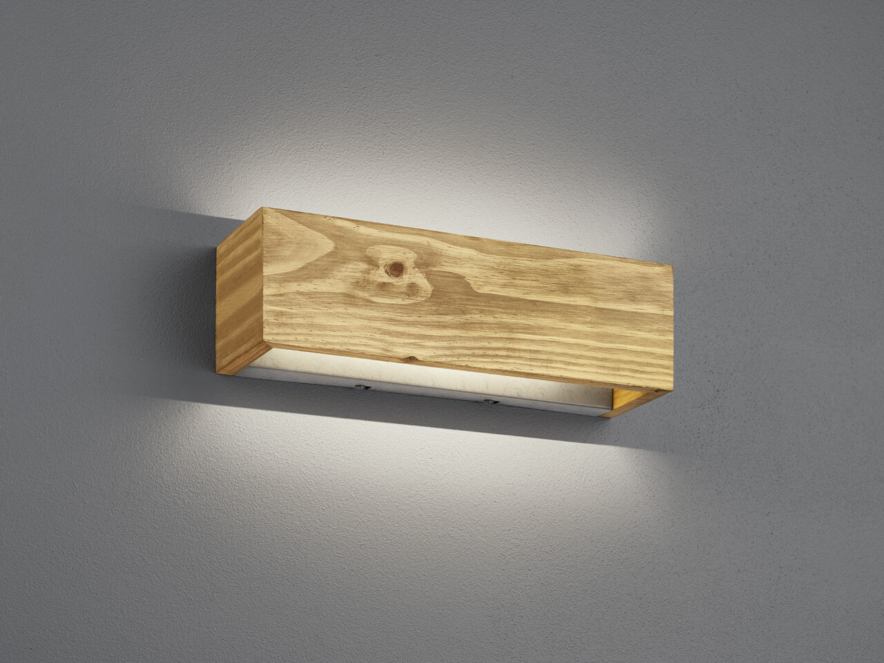 Aplica de perete Brad, TRIO, 37x11 cm, 13.5W, 1x SMD LED, lemn, natur - imagine 4